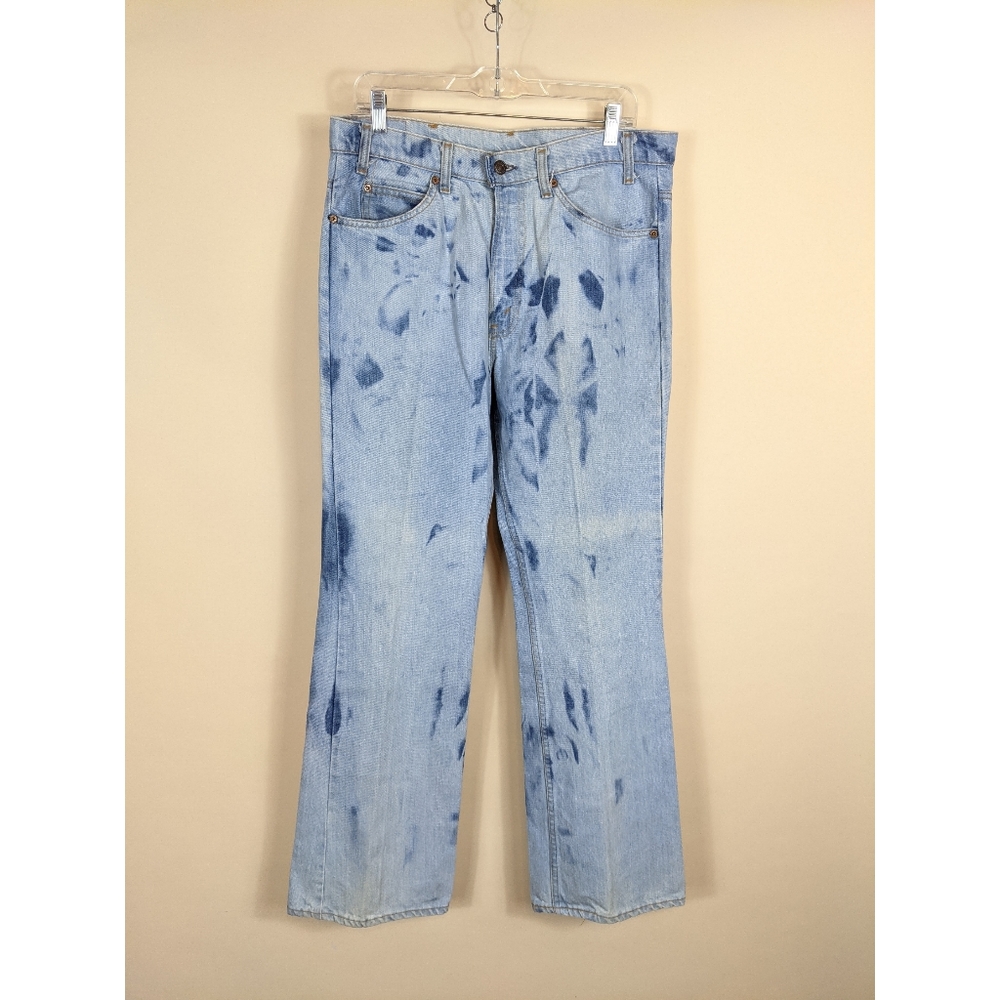 Vintage Orange Tab Levi's 20517 Bleached Acid Wash 1980s Jeans